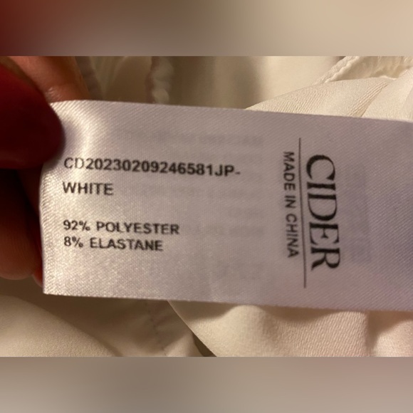 BNWT Cider white strapless jumpsuit - Picture 9 of 10